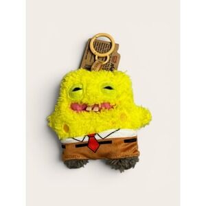 Fuggler SpongeBob SquarePants Funny Ugly Monster Bag Charm Plush Keychain NWT